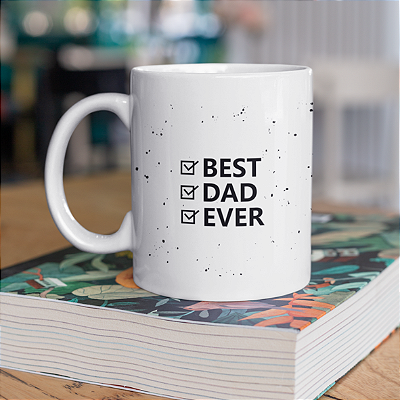 CANECA DE LOUÇA BEST DAD EVER PERSONALIZADO