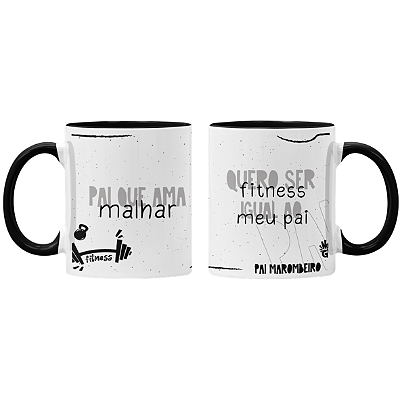 CANECA DE LOUÇA PAI MAROMBEIRO PERSONALIZADA