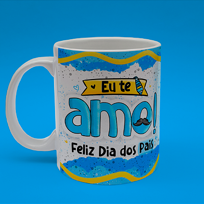 CANECA DE LOUÇA PAI EU TE AMO PERSONALIZADO