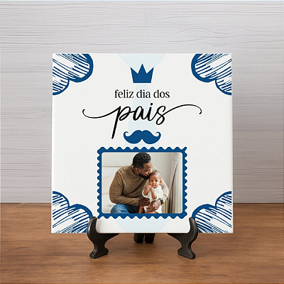 AZULEJO FELIZ DIA DOS PAIS 20X20CM PERSONALIZADO