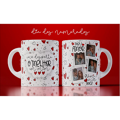 CANECA DE LOUÇA VOCE DESPERTA O MELHOR EM MIM PERSONALIZADO