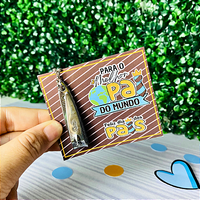 CARTÃO + CORTADOR DE UNHA PARA O MELHOR PAI DO MUNDO (8X11CM)