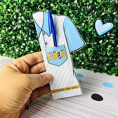 CARTAO + CANETA FELIZ DIA DOS PAIS (8X20CM)
