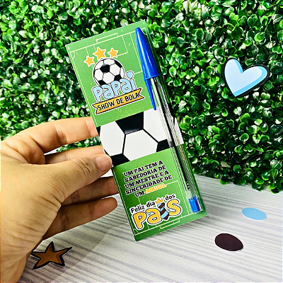 CARTAO + CANETA PAPAI SHOW DE BOLA (8X20CM)