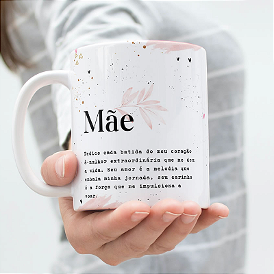 CANECA DE LOUÇA MÃE PERSONALIZADO