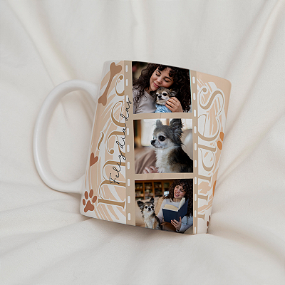 CANECA DE LOUÇA FELIZ DIA DAS MÃES PERSONALIZADO