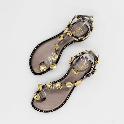 Sandalia Rasteira Iris Onix