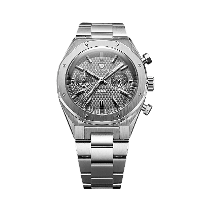 Nivada Grenchen F77 Chrono Mecaquartz Cinza