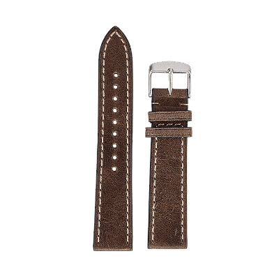 Laco Pulseira Couro Stuttgart/Karlsruhe Marrom Vintage 18mm ( Modelos 39 )