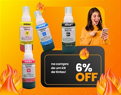 kit de tintas 6% off