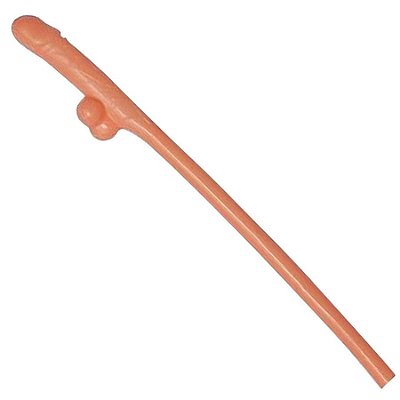 Kit Com 10 Canudos Em Formato de Pênis