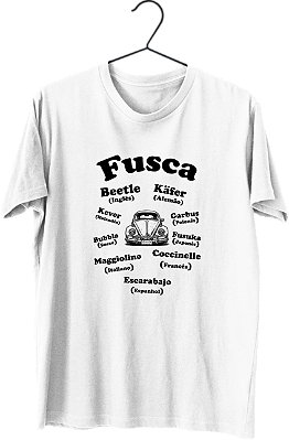 Camiseta Fusca pelo mundo