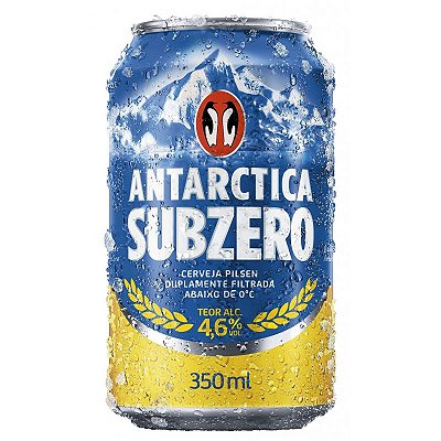 Cerveja Antarctica Subzero Lata 350ml