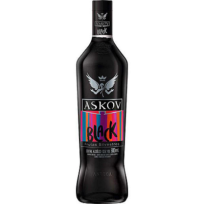 Vodka Askov Black Frutas Silvestres Garrafa 900ml