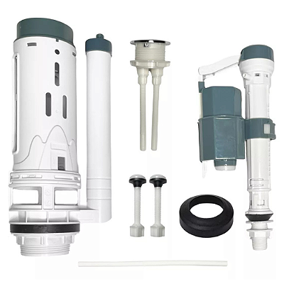 Reparo Completo de Acionamento Duplo Para Caixa Acoplada Universal 1.6gpg/6lpf