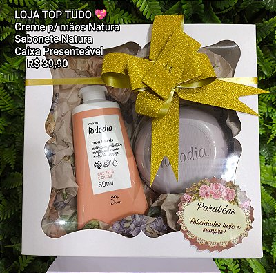 Creme Hidratante para os Pés e Sabonete em Barra Natura Noz Pecã e Cacau