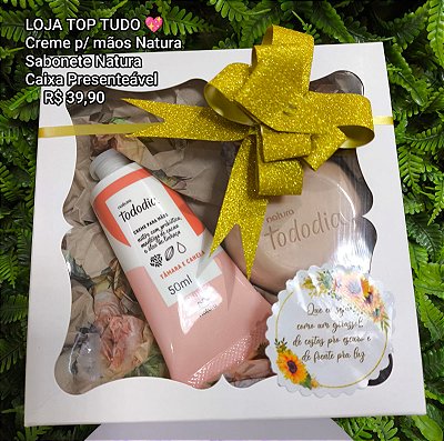 Creme Hidratante para os Pés e Sabonete em Barra Natura Tamara e Canela