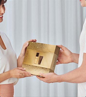 Kit Eudora Gel Creme Pós Barba 75g e Body Spray Desodorante 100 ML Impression