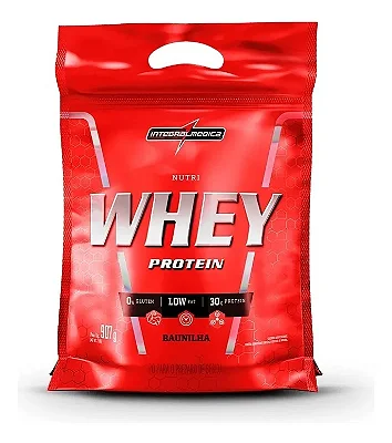 Whey Hipercalórico 100% Pure Pouch 900g Baunilha - Integralmédica