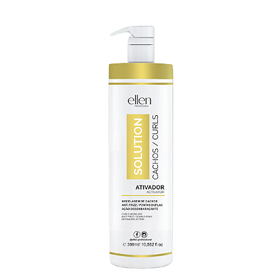 Creme Ativador de Cachos Solution ellen Professional - 300g