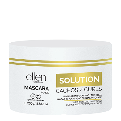 Máscara Solution Pro cachos ellen Professional - 250g