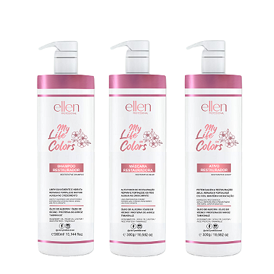 Kit Restaurador My Life in Colors ellen Professional - 900ml