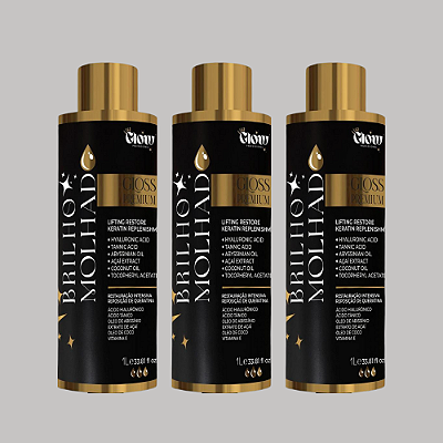 3 Definitivas 1L - Brilho Molhado | Lisa Glow Professional