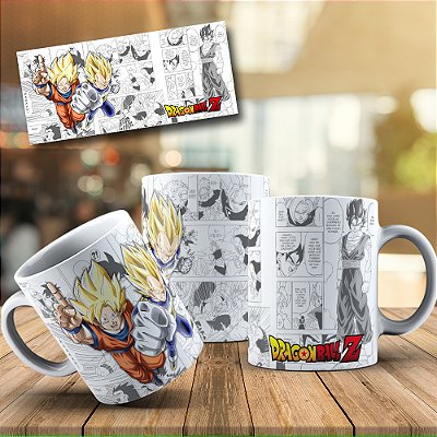 Caneca de Porcelana Anime Dragon Ball Z 325ml