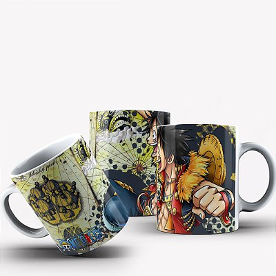 Caneca de Porcelana Anime One Piece 325ml