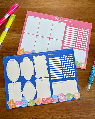 KIT AMIGA Planner Semanal "Faço acontecer"