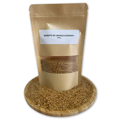 Semente de linhaça dourada 200 gramas ( 2 Saches de 100 Gr )