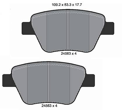 Pastilha de Freio AUDI A1 A3 GOLF JETTA 13046038582 - 2K5698451 - 5K0698451