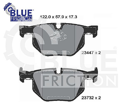 Pastilha de Freio Traseira BMW X5 X6 F85 2013 2018 - 34216776937 - 34216857108 - 34216868497