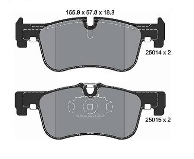 Pastilha de Freio Dianteira BMW 116 118 F20 F30 - 34116850567 - 34116858910