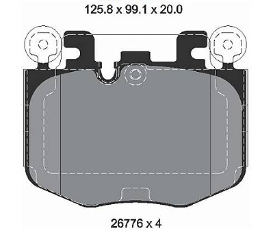 Pastilhas de Freio Dianteira BMW X4 G02 X3 G01 2020 A 2024 - 34108844368 - 34108863322 - 8844368