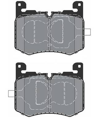 Pastilha de Freio Dianteira LAND ROVER RANGE ROVER VELAR - LR119717 - LR134709 - T4A32804