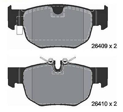 Pastilha de Freio Traseira Lr Velar Jaguar F-Pace - LR122689 - T4A33131 - T4A40668