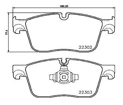 Pastilha de Freio Dianteiro JAGUAR F PACE X761 2015 2022 VELAR - J9D1199 - LR064687 - LR111385