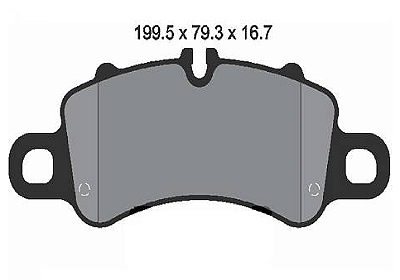 Pastilha de Freio Dianteira Nano cerâmica PORSCHE 718 982 2016 - 9P1698151A