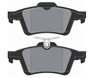 Pastilha de Freio Traseira FORD FOCUS VOLVO C30 C70 S40 V40 V50 - 1683374 - 1765765 - 1805813