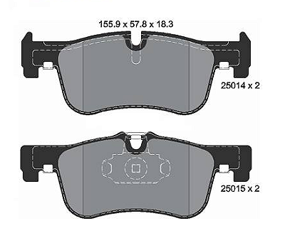 Pastilha de Freio Dianteira BMW 116 118 F20 F30 - 34116850567 - 34116858910