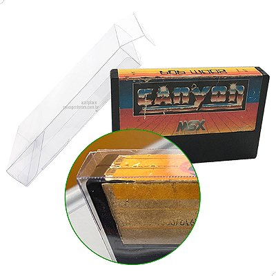 Games-38 (0,20mm) Caixa Protetora para Cartucho Loose Video Game MSX Gradiente (10un)
