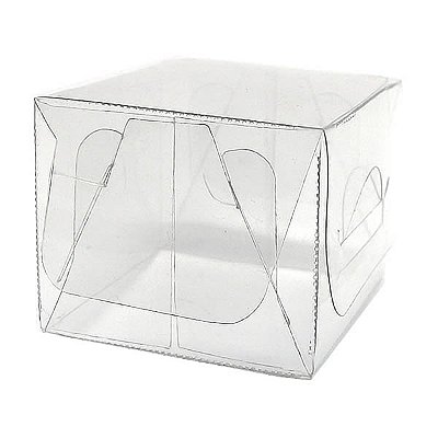 Caixa de Acetato PX-224 (3,5x3,5x2,9 cm) (25un) Embalagem de Plástico Transparente