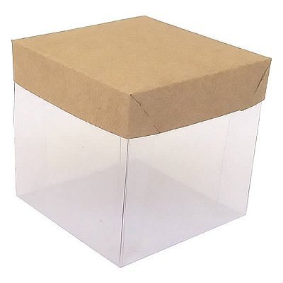 Caixa de Acetato PMB-8 Kraft (8.5 cm) (25un) Caixa para Embalagem