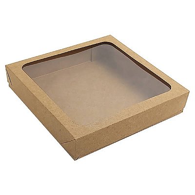 Caixa de Acetato KRP-326 Kraft (13x13x2.5 cm) (25un) Caixa para Embalagem