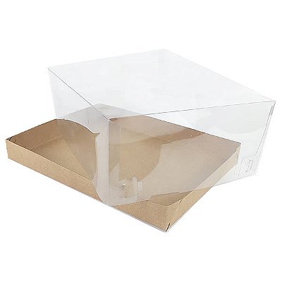 Caixa de Acetato KRP-304 Kraft (25x19x9 cm) (25un) Caixa para Embalagem de Plástico