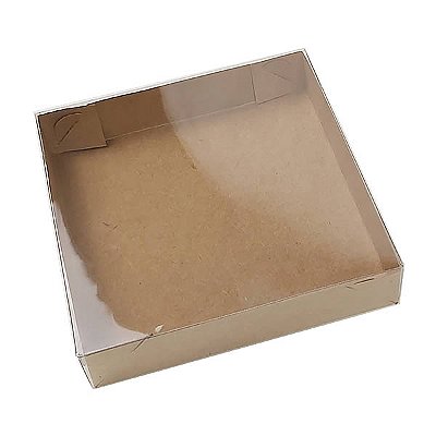 Caixa de Acetato KRP-50 KRAFT (11x11x3 cm) (10un) Caixinha de Acetato