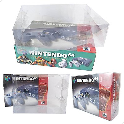 Console-7 (0,25mm) (1un) Caixa de Proteção Case Console Nintendo 64 Caixa Protetora para Console N64