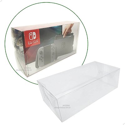 Console-1 (0,30mm) (1un) Caixa de Proteção Case Console Nintendo Switch Caixa Protetora para Console Nintendo Switch