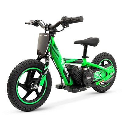 Bicicleta Elétrica Infantil E-Biker MXF Aro 12 Verde (Sob Encomenda 15 dias)